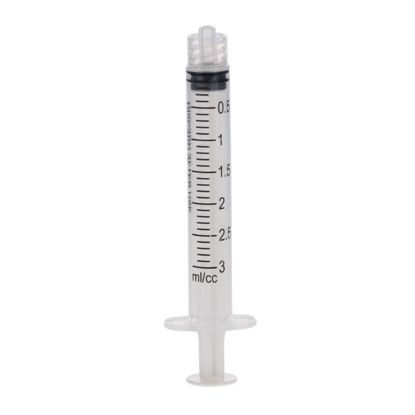 Luer Lock Syringes 3cc 100/Pk