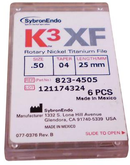 K3 XF NiTi Files 6/Pk