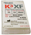 K3 XF NiTi Files 6/Pk