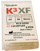 K3 XF NiTi Files 6/Pk