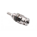 Panel Mount 10-32 Coupler w/Shut Off Plated