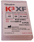 K3 XF NiTi Files 6/Pk