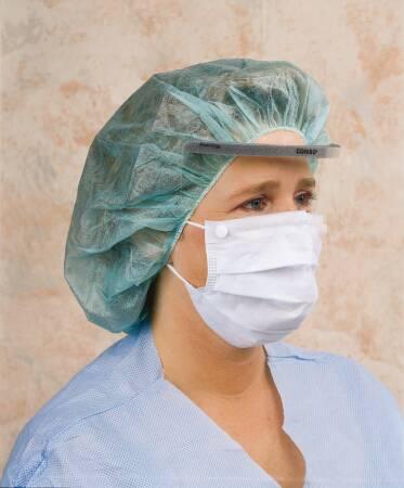 Critical Cover Combo Surgical Masks w/Shield Blue 25/Bx