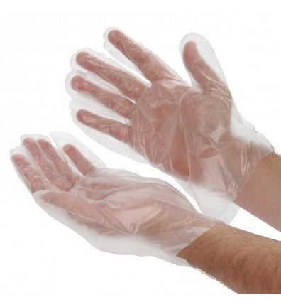 Over Gloves Plastic 100/bx