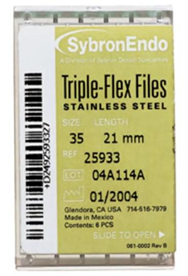 KerrEndo Triple Flex Files Asst #45-80 6/Bx