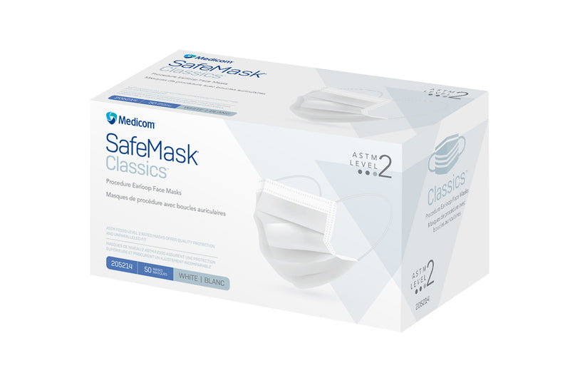 SafeMask Classics Earloop Masks L2 50/Bx