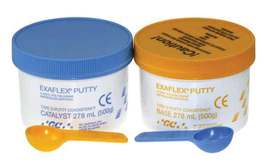 Exaflex Putty Standard Package 278ml Base, 278ml Catalyst