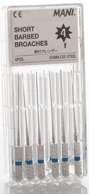 Short Barbed Broaches Standard Pack 6/Pk