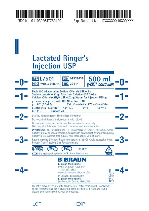 Lactated Ringer's Injections USP 1000ml