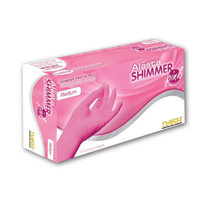 Pink Shimmer Powder-Free 100/Bx