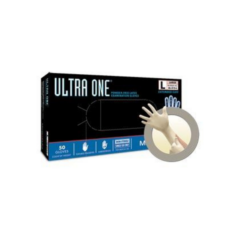 Ultra One High Risk PF Latex Glove 50/Bx