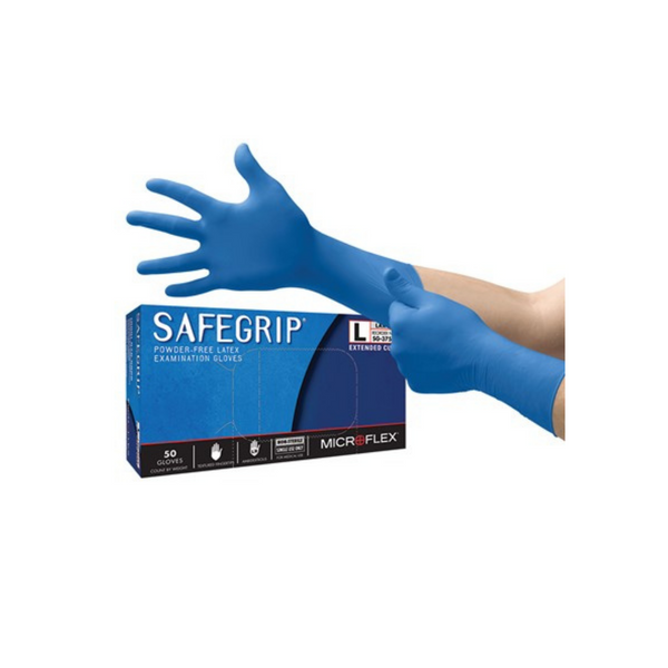 Safegrip High Risk PF Latex Gloves 50/Bx
