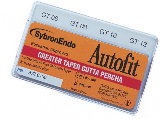 AutoFit GT Gutta Percha Cell 100/Pk