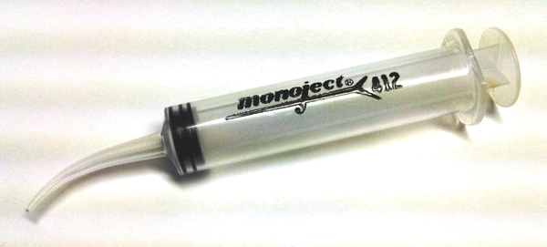 Monoject 412 Syringe Curved Tip 12cc 50/Bx