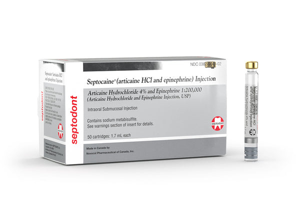 Septocaine Cartridges 50/Bx