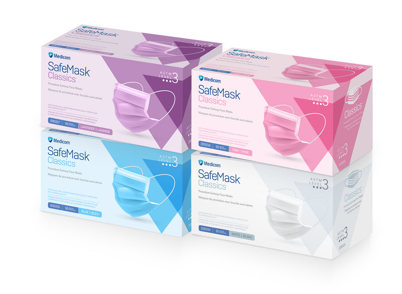 SafeMask Classics Earloop Masks L3 50/Bx