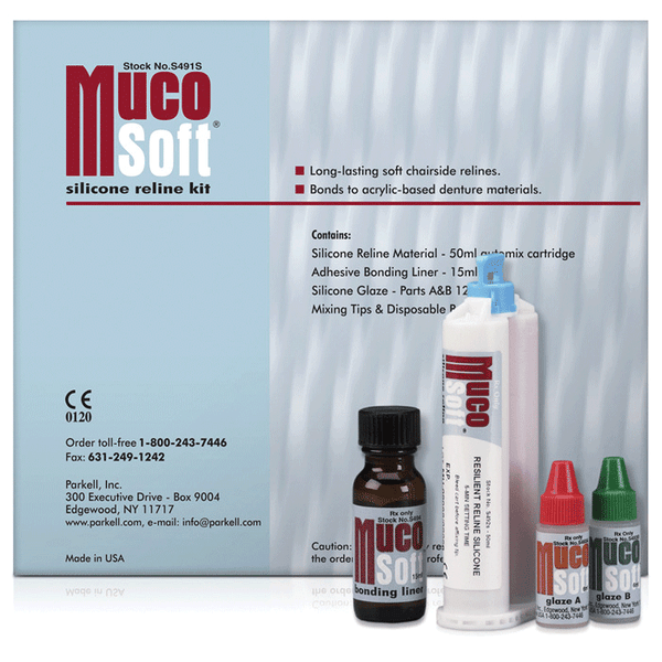 MucoSoft Reline Refill 50ml Refill Cartridge and Mixing tips