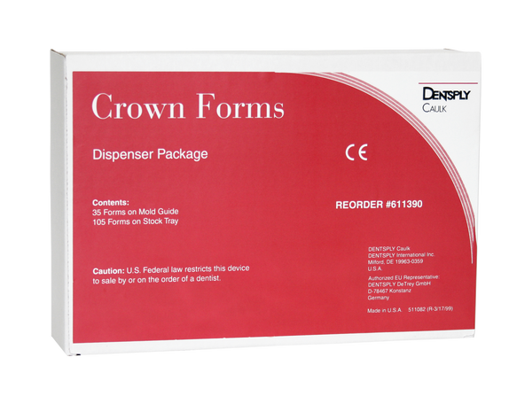 Caulk Crown Forms Standard Pack 10/Bx