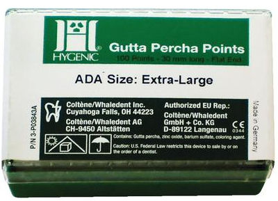 Hygenic Gutta Percha Points Vials XF-XLarge 100/Pk