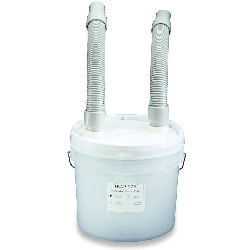 Disposable Plaster Trap 5 Gallon Kit Sealed Bucket, Hoses