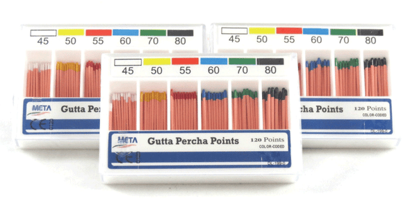 Gutta Percha Points Tapered 60/Pk