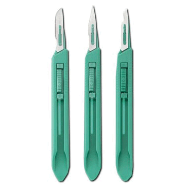 Disposable Safety Scalpels Refill Pack 10/Bx