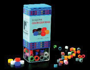 Color Coding Rings Assorted Pack 100/Pk