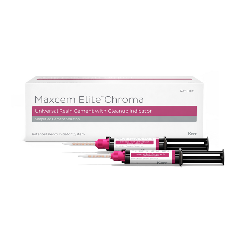 Maxcem Elite Chroma Syringe Refill 2 Syringes, Mixing Tips