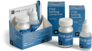 Riva Luting Cement P/L Large Kit 35gm Powder, 24ml Liquid