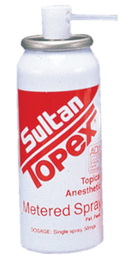 Topex Topical Metered Spray Spray Can 2oz, 25 Tips