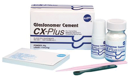 CX-Plus Glasionomer Intro Kit 35gm Powder, 17ml Liquid