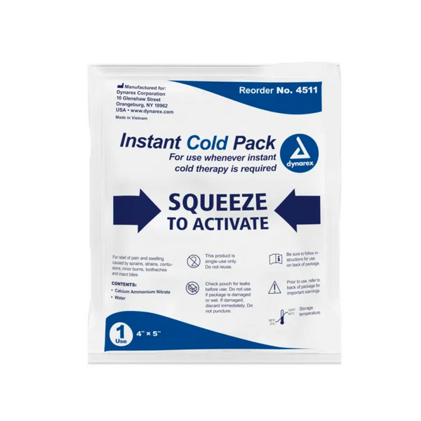 Instant Cold Packs 4x5 24/Pk