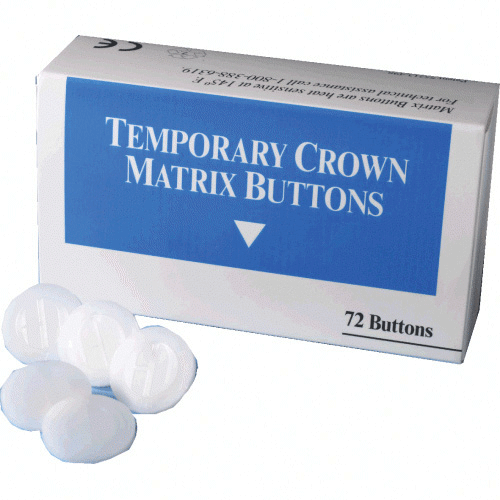 Temporary Matrix Button Refill 72/Pk