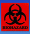 Biohazard Warning Label 100/Roll