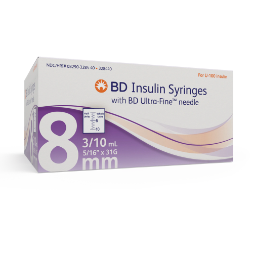 Insulin Syringe Ultra-Fine .5cc 30g x 1/2"  500/Cs