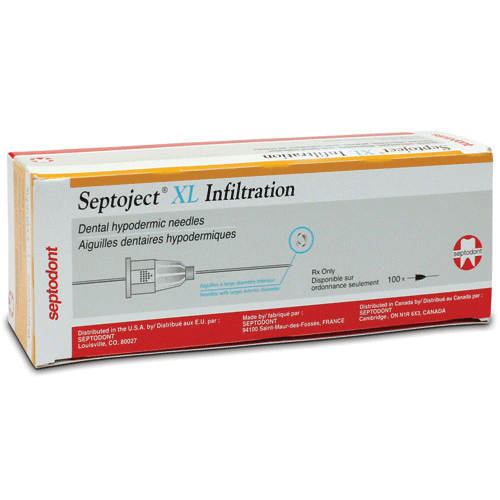 Septoject XL Needles Infiltration 100/Bx