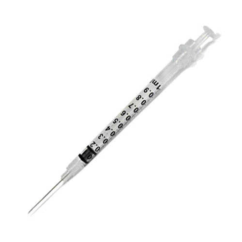 Tuberculin Syringe/Needle 1cc 25ga 1,000/Cs