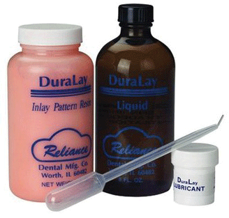 Duralay Inlay Resin Lab Pk 8oz Powder/8oz. Liquid, Lubricant
