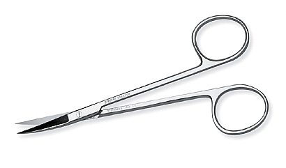 Scissor Iris Curved Delicate 4 1/2''