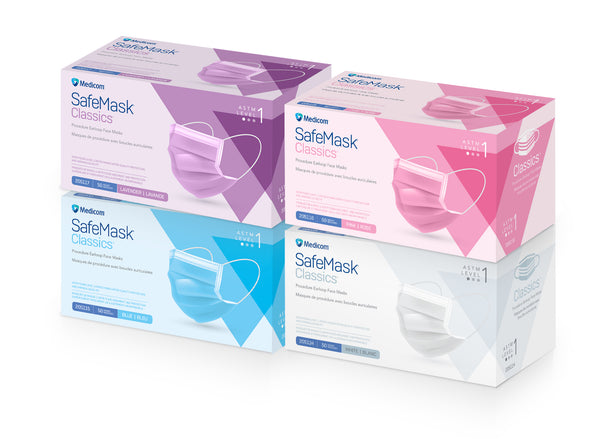 SafeMask Classics Earloop Masks L1 50/Bx