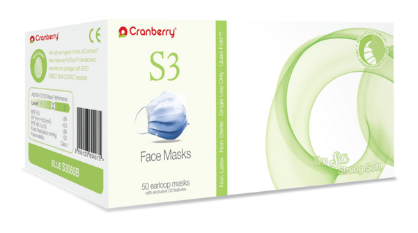 S3 Ace Face Masks 50/Bx