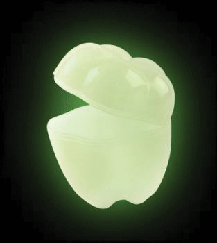 Tooth Container Glow in the Dark 12/Pk