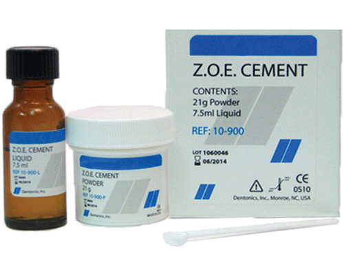 Zinc Oxide Eugenol Cement Kit 21gm Powder, 7.5ml Liquid