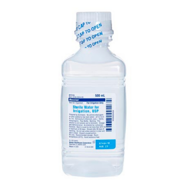 Sterile Water for Irrig 500mL 18/Cs